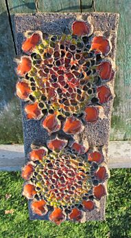 Retro Authentic Wall Hanging Pop Art Plaque ceramic Fat Lava 60s 70s