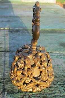 Small Brass Ornate Bell Brass Clapper Decorative