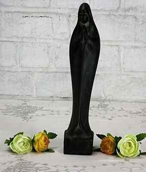 Elegant Statue Figurine Virgin Mary Madonna Terracotta Stoneware 12.6"
