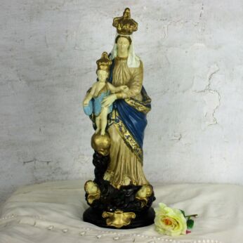 Large Our Lady of Victories Infant Child Plaster Notre Dame Victoire Assumption