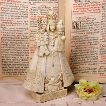 Statue Our Lady of Gaverland Virgin Mary Infant Jesus Collector HTF Plaster