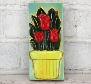 Ceramic Hanging Humidifier Radiator Dry Air Moister Tulips in Flower Pot