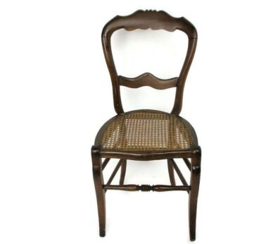 Thonet Style Chair Bistro Ice Cream Parlor Cane Rush Seating Plywood Wood