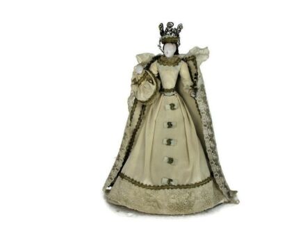 Antique Hand Made Madonna Virgin Mary Our Lady with Infant Jesus Figurine Doll Made by Nuns HTF Collector