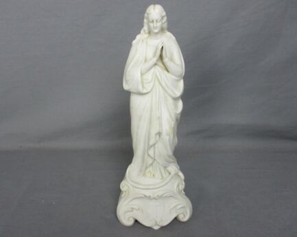 Antique  Statue Saint John the Evangelist Apostle Bisque HTF Collector 1923 11.61"