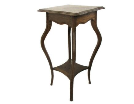 Art Nouveau Style Pedestal Table Plant Flower Stand Side Table Two Tier Barn Country style Wood
