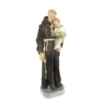 Large Saint Anthony Padua Infant Child Statue Figurine Finder Lost Articles Resin Sweet 25.59"