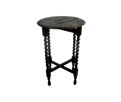 practical Barley Twist Wood Side Occasional Wine Coffee Table Pedestal Plant Stand pliable