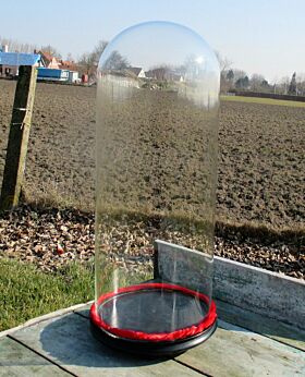Antique Round Hand Blown Glass Globe Dome Taxidermy Steampunk Clock 19.68"