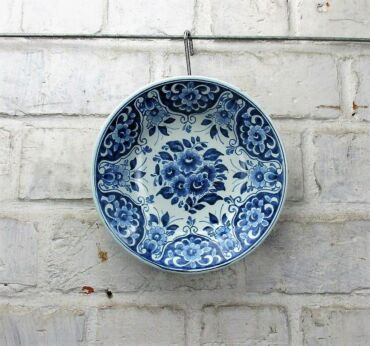 Delft Holland Delft Blue White Small Ornate Plate Dutch
