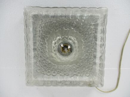 Flush mount Sconce Lampada Lamp Bubbled Glass Plafonniere Helena Tynell Style