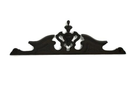 Gorgeous Hand Carved Wood Oak Pediment Ornate Over door Architectural Spindle 39.37"