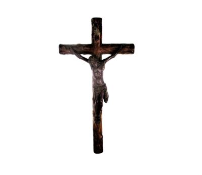 Lovely Completely hand Carved Wood Hanging Crucifix Cross Jesus Christ 16.92"