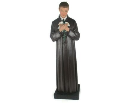 XL Antique 1900 Altar Statue Saint John Berchmans Patron of Youth Collector HTF