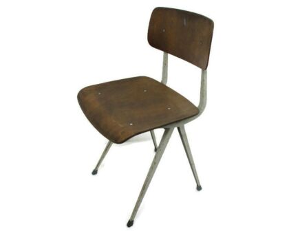 Friso Kramer Brown Result chair Ahrend De Cirkel fifties retro, finn juhl Eames style