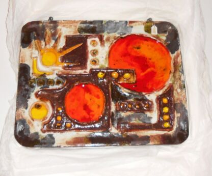 Ruscha Fat Lava German Space Age Pop Art Psychedelic 60s 70s Art Wall Tile