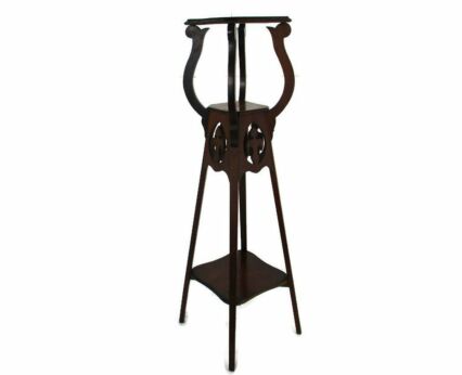 Art Nouveau Deco Ornate 3 Tier Pedestal Table Plant Bonsai Stand Country Farm