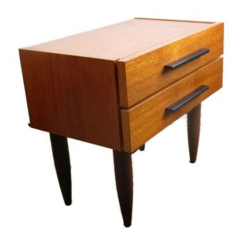 Vintage Nightstand Teak Mid Century Danish Modern style End table Modernist HTF