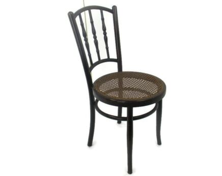 Chair Bistro Ice Cream Parlor Rush Cane Seating Plywood Thonet Style