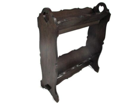 Lovely Book shelve Stand Storage Sewing Quilt Box Side Table Edwardian Rare