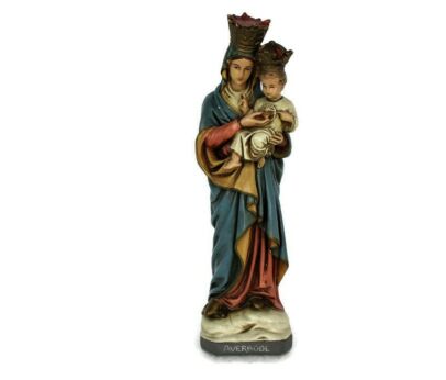 Extremely Rare Statue Virgin Mary With Infant Our Lady of Averbode Sacred Heart