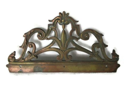 Antique Cast Brass Furniture Trim Ornate Reclaimed Hardware Architectural Beautiful