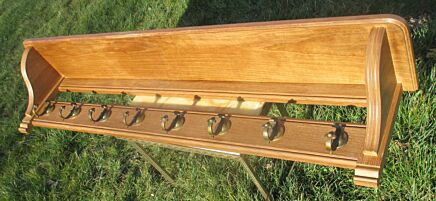 Antique Large Art Deco Coat Rack Hat rack Flower Hooks