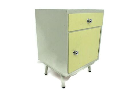 Vintage Nightstand Mid Century Modern style End table Modernist Funky