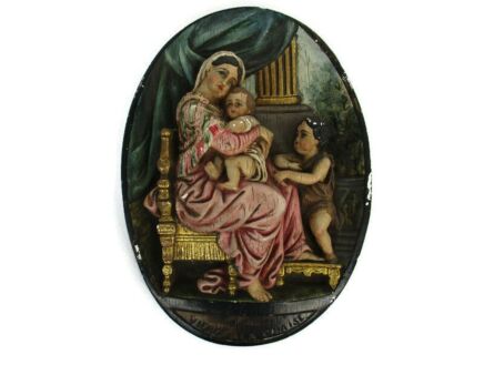 Virgin Mary Madonna Della Sedia Seggiola Plaster Wall Hanging 3D Raphael