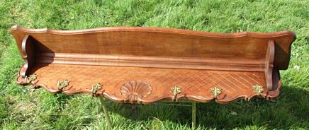 Antique Wooden Coat Hat Rack 6 hooks Carved Wood Stunning