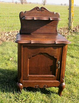 Art Deco Nightstand Cabinet End Table Display Drawer
