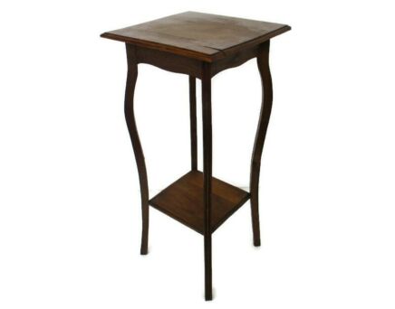Art Nouveau Pedestal Table Plant Flower Stand Side Table Two Tier Barn Style
