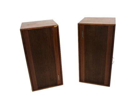 Pair Retro Tandberg Norway Loudspeakers Sterio Boxes Hifi System 112-7 Working