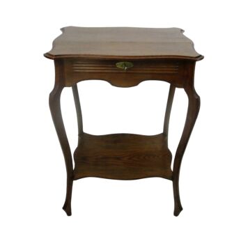 Antique Art Deco Sewing Quilting Box table Cabinet Two Tier Extremely Rare WOW