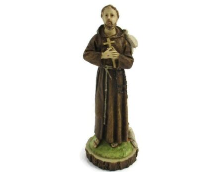 Figurine saint Francis Francesko Assisi Frior Giovanni di Pietro di Bernardone