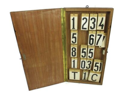 Authentic Church Announcement Hymn Psalm Board with Letters  Antique