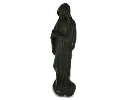 Statue Our Lady of Notre Dame de Banneux Lady of the Poor Virgin Plaster Statue HTF Collector 11.81"