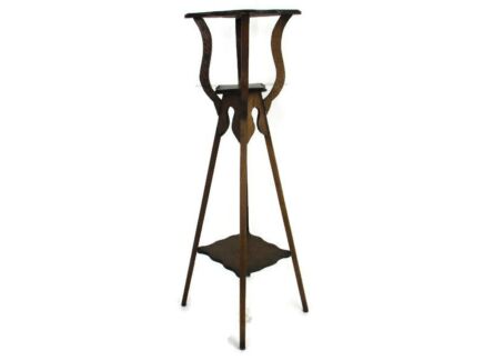 Art Nouveau Deco Ornate 3 Tier Pedestal Table Plant Bonsai Stand Country Style