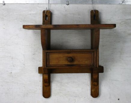 Vintage Oak Kitchen Medicine Apothecary Bathroom Wall Cabinet Drawer