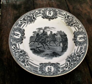 Collector Cabinet Plate Napoleon Bonaparte Bataille D'iéna Keramis Boch Belgium