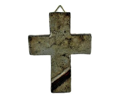 Mid Century Design Ceramic Modern Crucifix Ceramic Abstract era Amphora Tiebergien