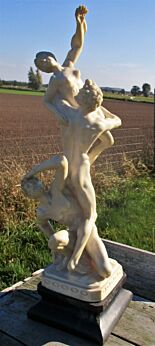 XL Italian Statuette The Rape of the Sabine Women after Giambologna Resin 26.77"