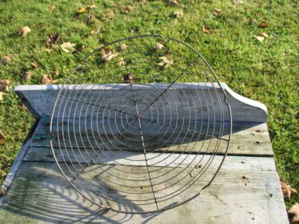 Vintage Antique French Authentic Coaster Wire Rack Pie Pastry Fil de Fer