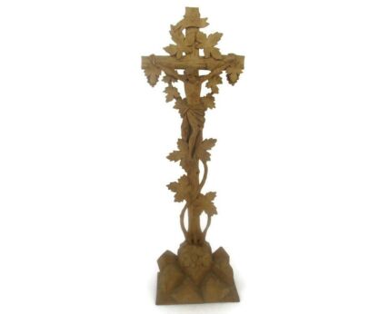 Large Standing Altar Church Chapel Crucifix Jesus Christ Cross Hand Carved Wooden Cross and stunning Corpus