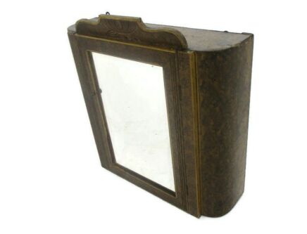 Vintage Wooden Kitchen bathroom Apothecary Pharmacy Medicine Wall Cabinet