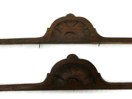 2 Small pieces Antique French Carved Wood Reclaimed Architectural Trim Corbels