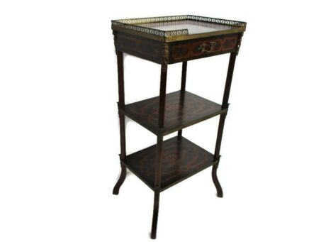 Napoleon III style French Étagère Cabinet Shelf 3 Tier Marquetry Mermaids WOW