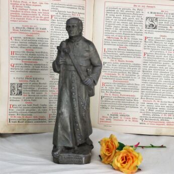 Statue Saint Louis Marie de Montfort Grignion French French Plaster Collector