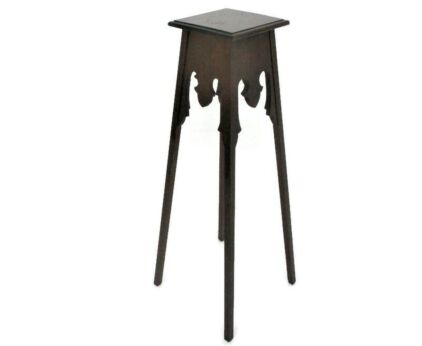 Art Nouveau Pedestal Table Plant Flower Stand Side Table Art Deco 31.88 " barn Country Farmhouse style