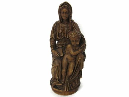 Large Lady Of Bruges Virgin Mary Madonna Della Sedia Seggiola Resin Gorgeous